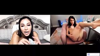 Evelyn Claire és Gianna Dior tini lezbi web kamerás önnönélvezése