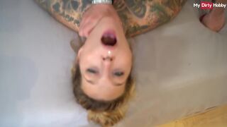 Brutális német amatőr milf cidázza a hatalmas fasznak