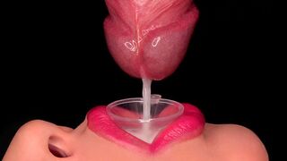 Közelről: a legjobb szopás, ami spriccelésre kényszerít a tölcséren keresztül! élvezés etetés! lágy cumizás asmr 4k